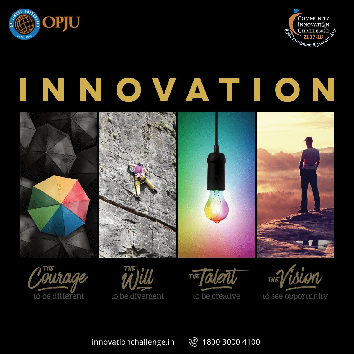 OPJUniversity's tweet photo. #Innovation is much more than just creating something new....
#whatisInnovation #CommunityInnovationChallenge #InnovationisFun https://t.co/FCgWUCohtS