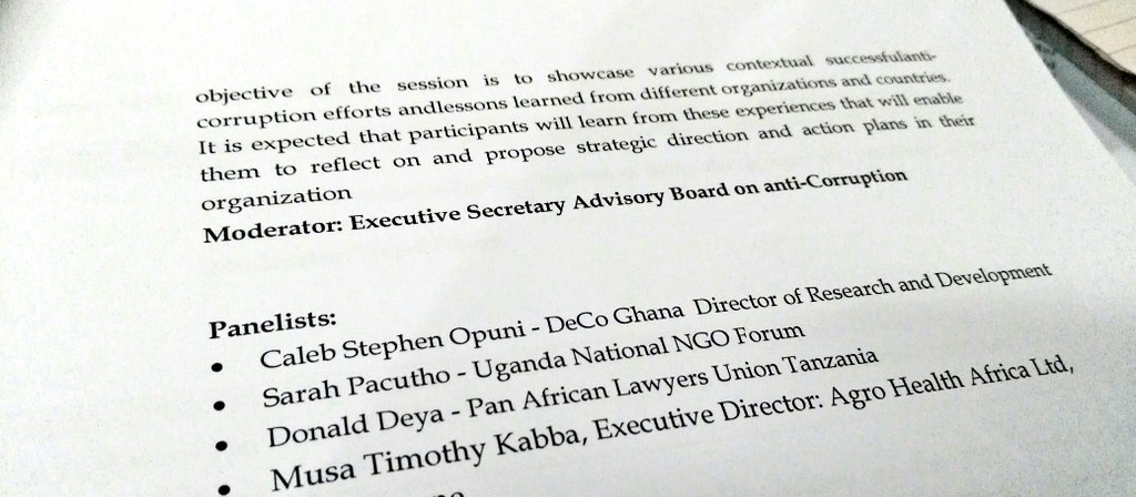 AUC_CIDO's tweet photo. Day 2 of the CSOs PreSummit has started with a dive into the role of CSOs in the fight against corruption. Presentations have been case studies from Sierra Leone, Uganda, Ghana and Tanzania. #CSOPresummit @omojowo https://t.co/iEtuIzRorC