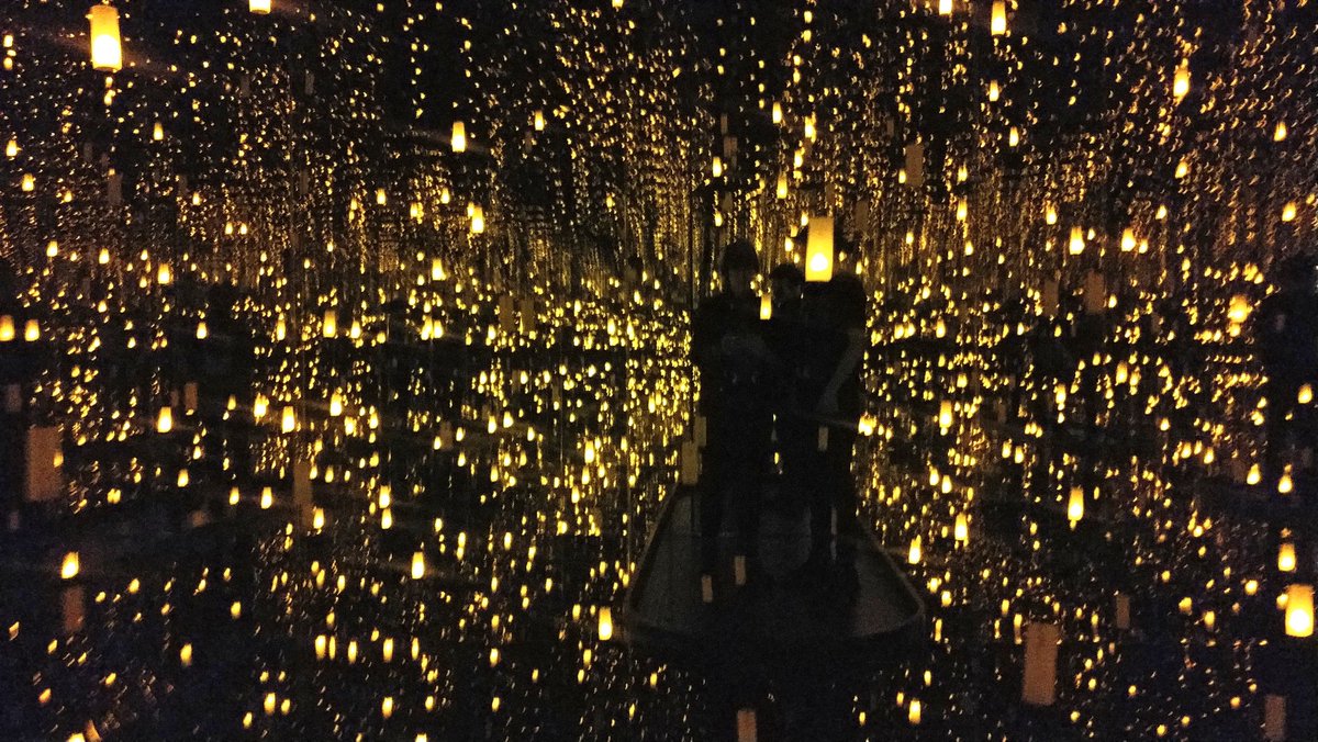 figandmortis's tweet photo. Thanks @dotpic for waiting 2 hours in line with me super early in the morning so I could see one of my artistic idols #YayoiKusama #InfiniteLA at @TheBroad ❤️ I'll cherish this day forever! https://t.co/gevDhELYeh