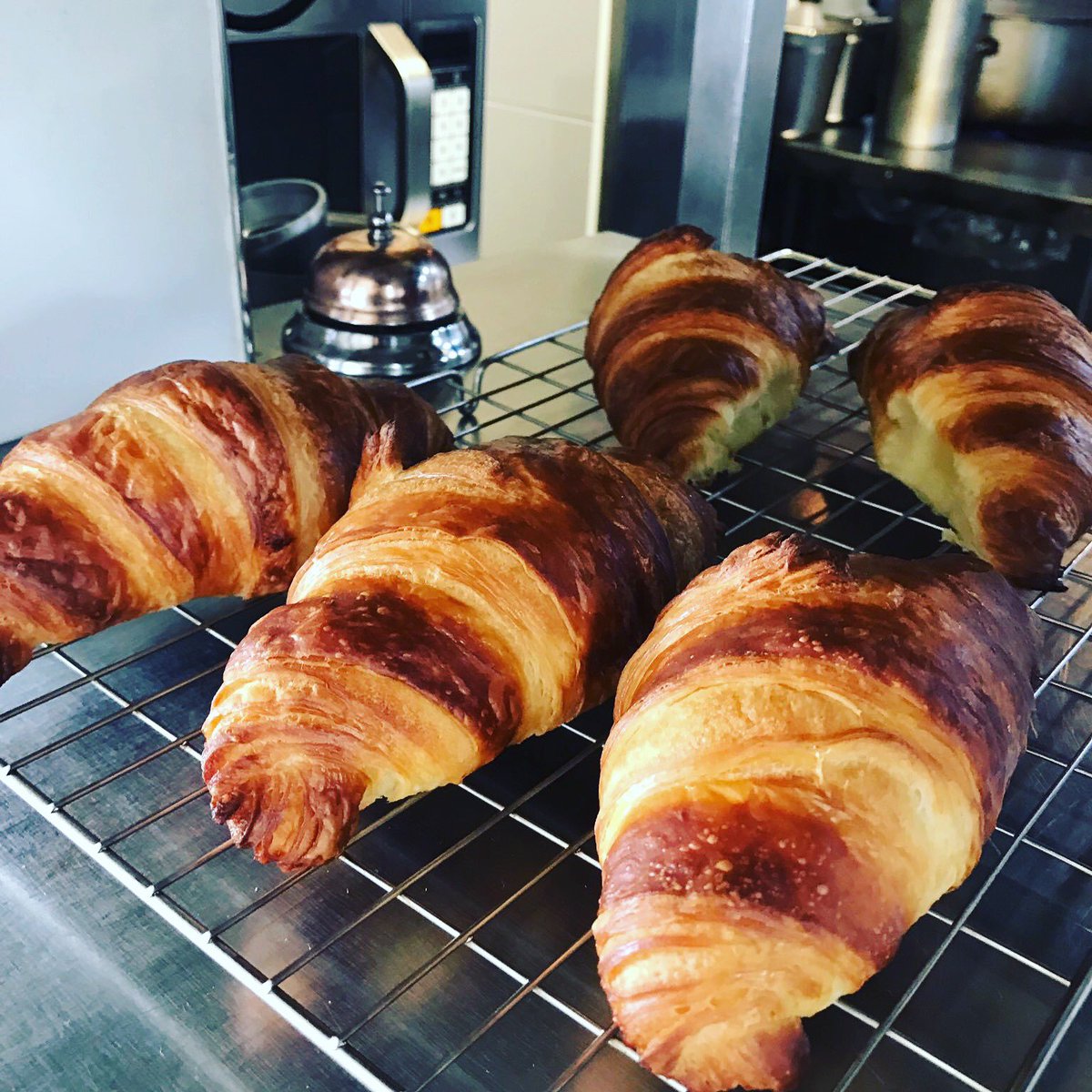 View94LDN's tweet photo. Mmmm... freshly baked #croissants 🥐 yes please! We are open from 9.30am, come in and join us for a bite and a #coffee! ☕️ #View94 #Breakfast #Putney #Wandsworth https://t.co/mTZWzaDtMK