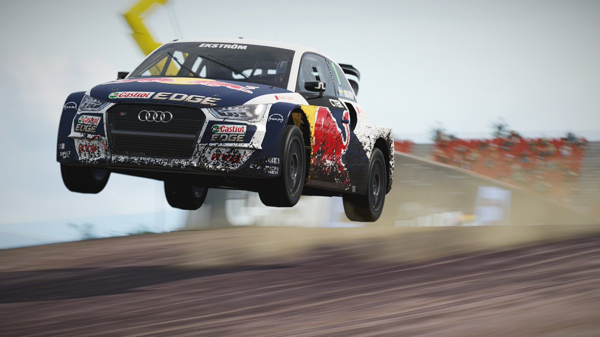 EKSRX's tweet photo. Oooooh yeaaaah, our beloved Audi S1 EKS RX quattro is part of the #ProjectCARS2 “Fun Pack”, now available on #PS4, #Xbox One and PC. #EKSRX #WorldRX #builtbydrivers #racinggame #racingsim #simracing #MerryXmas @projectcarsgame https://t.co/hUivB5eT27
