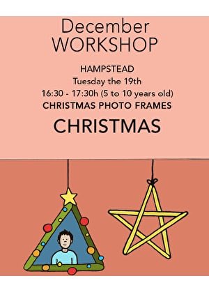 CHRISTMAS PHOTO FRAMES making for #children aged 5-10yo today Tuesday 19 December 4:30-5:30 at @CASSART #Hampstead!
#photos #artsandcrafts #kidsactivities #whatsonforchildren