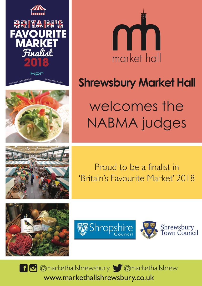 We're very excited! Today we extend a warm welcome to Jeremy Bradin and Rob Nixon who are our judges for <a href="/Nabma_Markets/">NABMA Markets UK</a> 'Britain's Favourite Market 2018'.