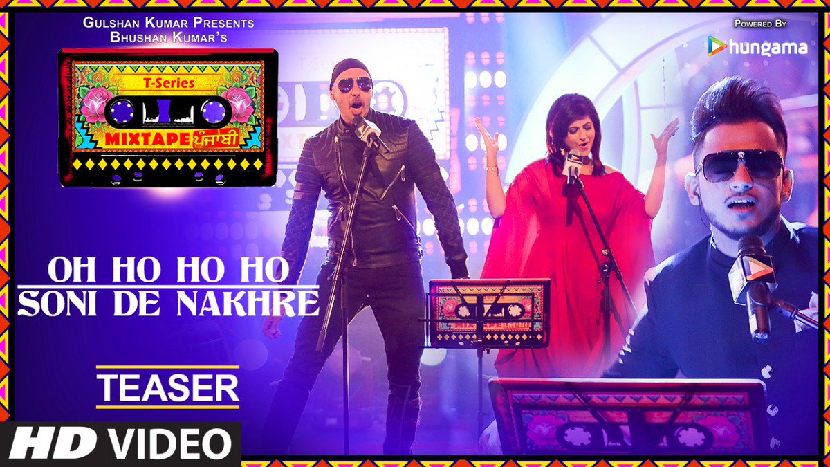 TSeries's tweet photo. This one has some mad energy.
Oh Ho Ho Ho / Soni De Nakhre ft. @Sukhbir_Singer, @malhotra_mehak &amp; the brilliant @themillind. Up next on #TSeriesMixtapePunjabi.

Watch teaser: https://t.co/eVRAfno0dl https://t.co/YxUP65Kz3K