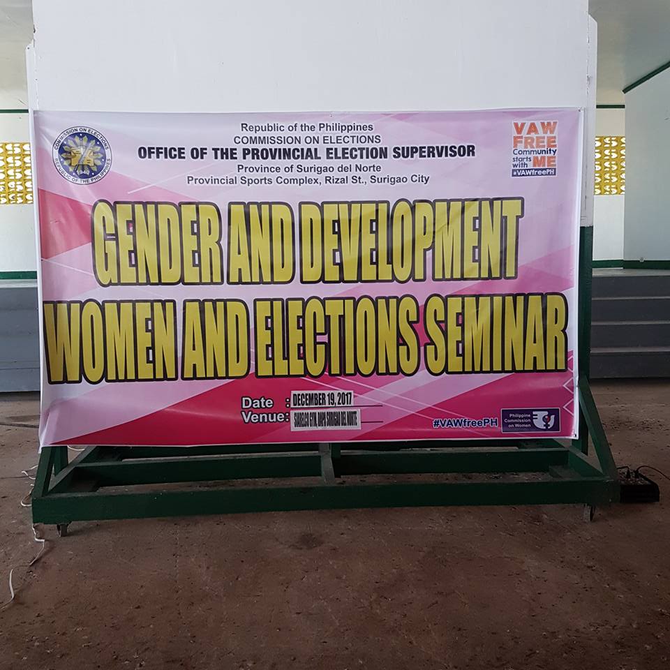 sdn_comelec's tweet image. COMELEC SIARGAO in Woman and Elections Seminar/ Gender &amp;amp; Development