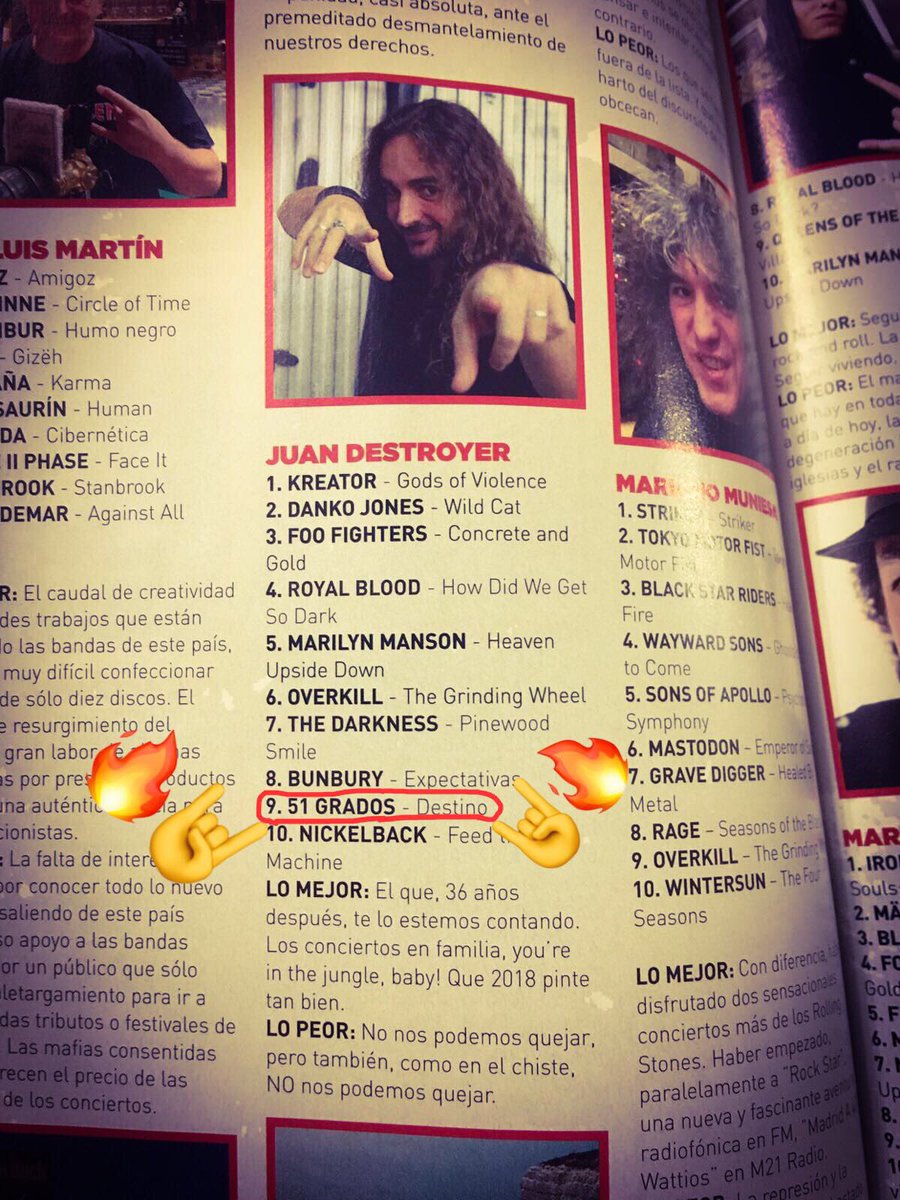 Y seguimos con noticiones!! 😍 <a href="/JuanDestroyerMR/">Juan Destroyer</a> de la revista <a href="/LaHeavy/">Darkcrazy</a> de <a href="/mariskalrock/">mariskalrock</a> Nos ha incluido en su 🔝🔟 de los mejores discos del 2017!!💪🏻😎🤘🏻
No tenemos palabras para expresar tanta alegría!! ❤️❤️❤️