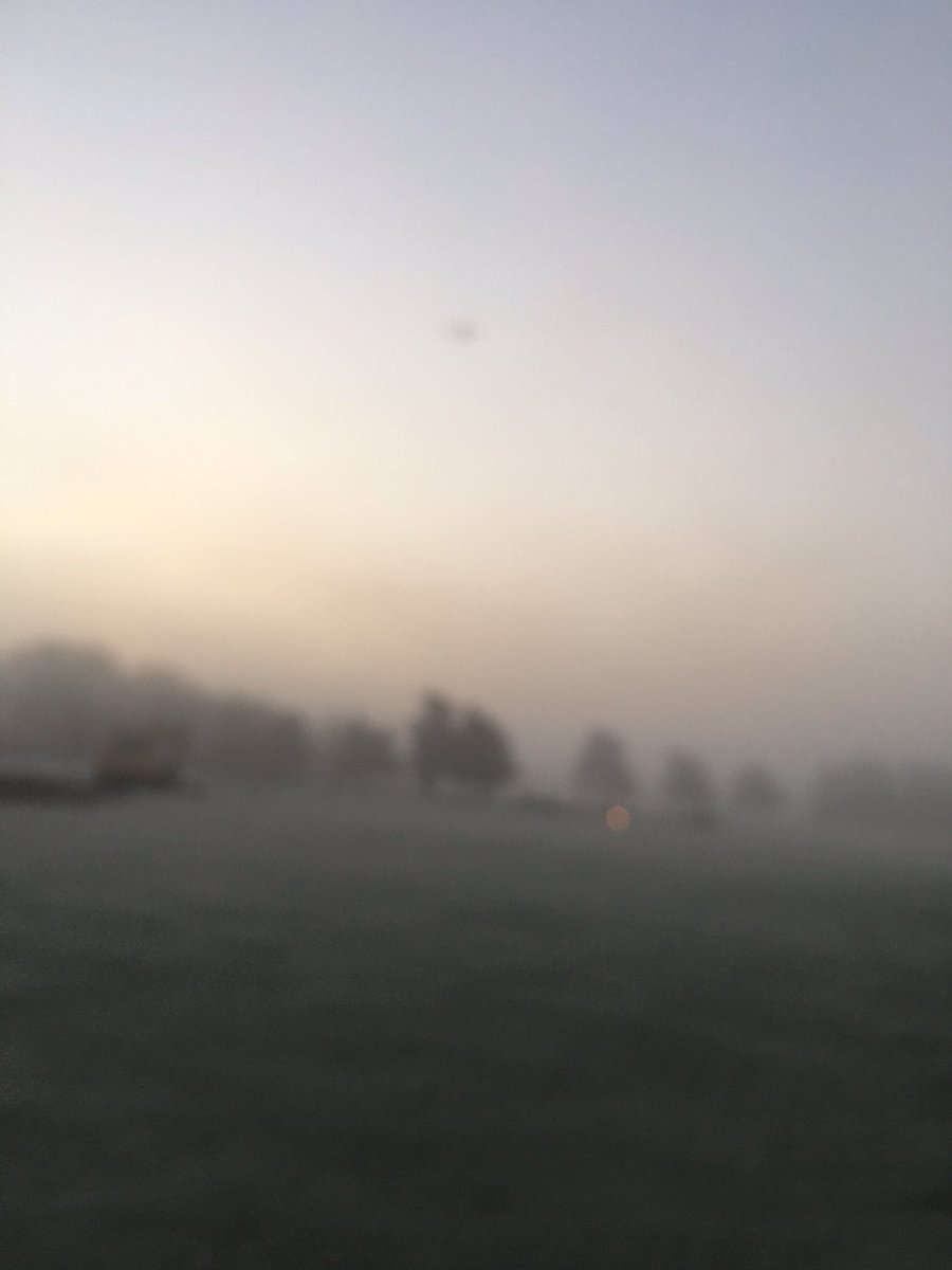 Rlewis45's tweet photo. Frosty morn @StortfordGolf new bunkers being worked on https://t.co/3lje6qZPyD