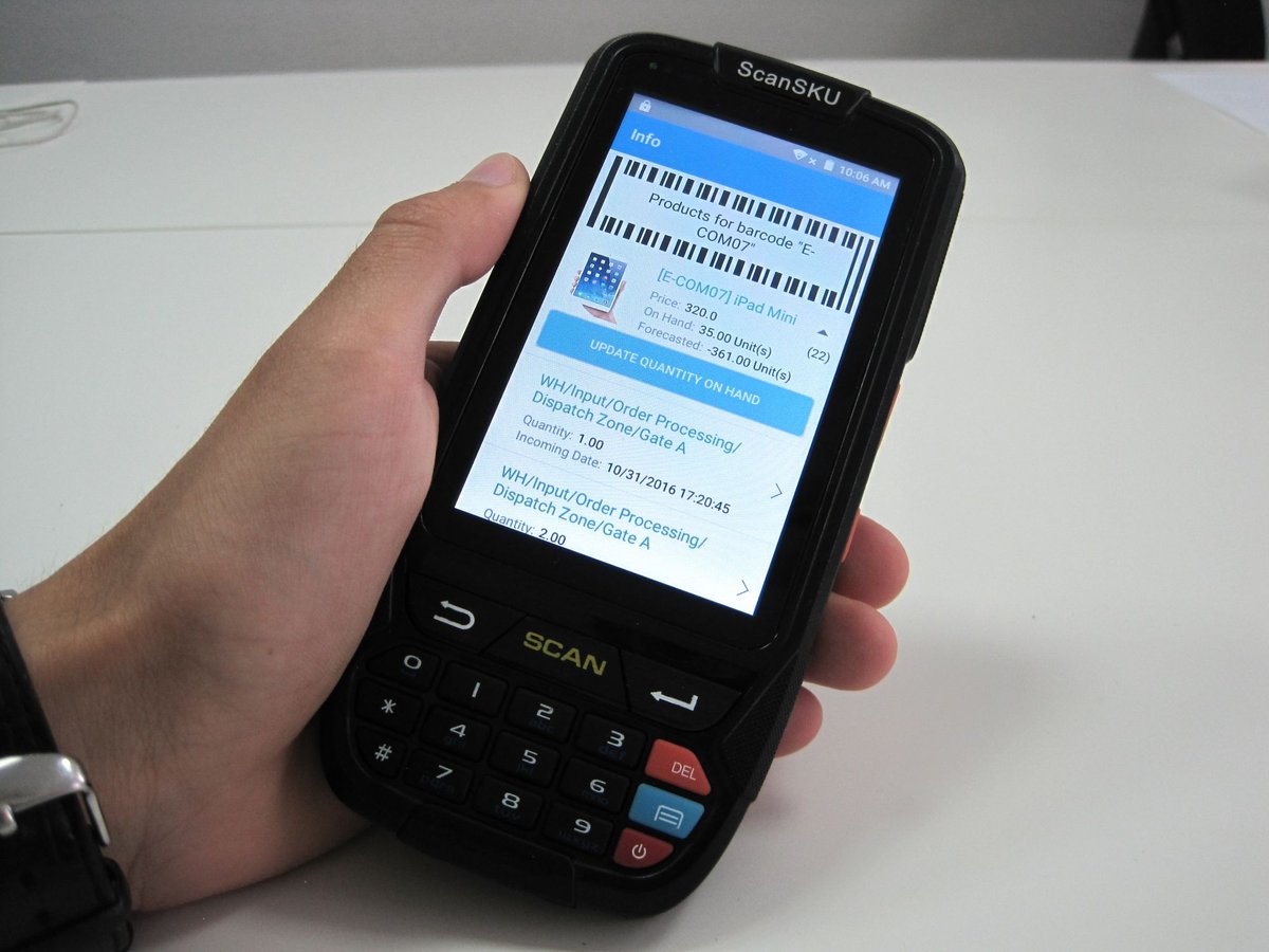 ventor_tech's tweet photo. Use your barcode scanner as a key point for data entry. Check out our Odoo inventory guide for serial and lot numbers management https://t.co/YqwMpX9EpS #LOTmanagement #LOTtracking #serialnumbertracking #odoo #inventorymanagement #barcodescanner #warehousemanagement #odooWMS #WMS https://t.co/lhvRGmPLgw