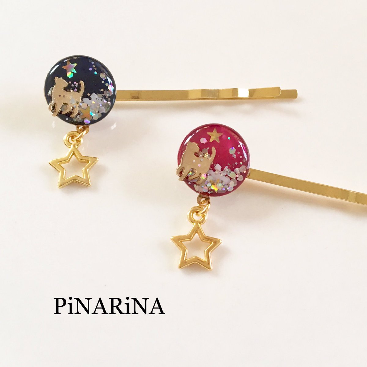 Pinarina Twitter वर 姪ッ子のクリスマス会のプレゼント交換用にヘアピンセットつくりました O O これとマグカップでプレゼントセットにするみたい ハンドメイド ハンドメイドアクセサリー レジンアクセサリー レジン ヘアピン ヘアアクセサリー 猫