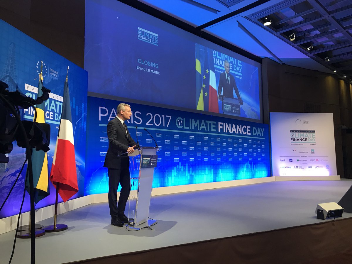 karimhajjar_CFO's tweet photo. Last week at the #OnePlanetSummit, we saw tremendous efforts to mobilize private capital for #ClimateAction. We're “shifting the trillions” towards a #sustainable economy. We're slowly getting there! #ClimateFinance #CFD2017 #TCFD #A4S #IIRC https://t.co/5l0iCjQvWF