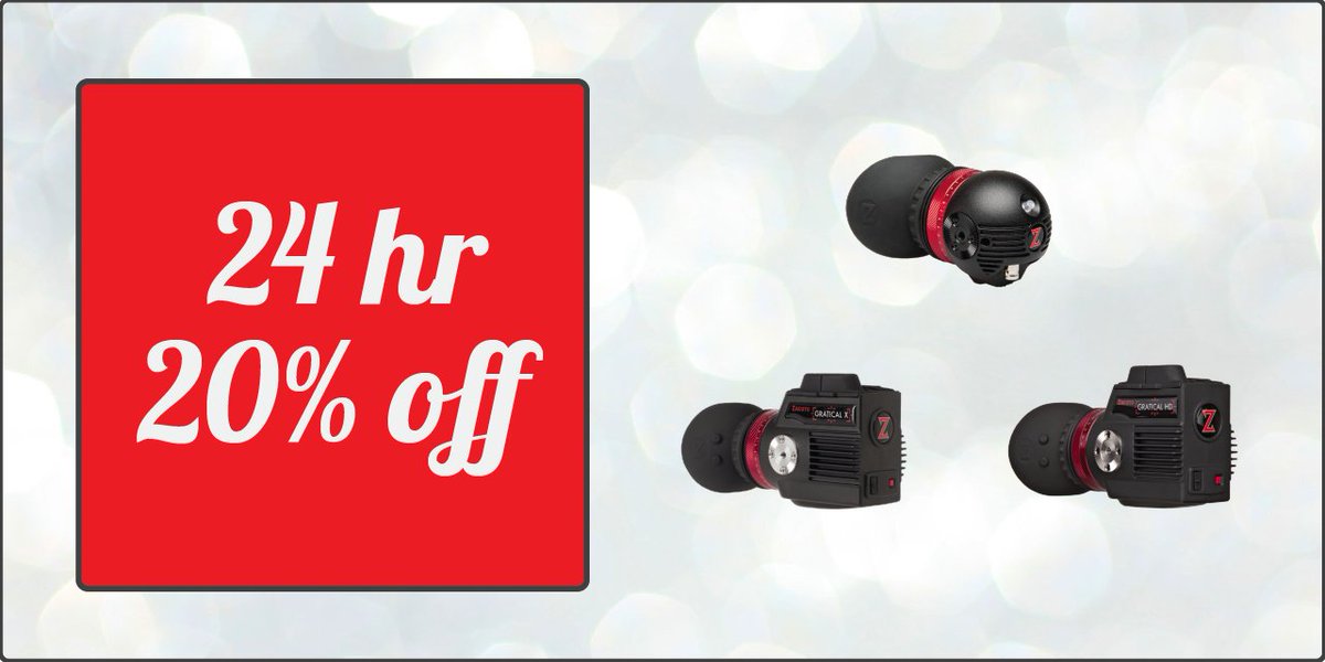 Zacuto's tweet photo. DON'T MISS OUT! Save 20% on the EVF of your choice - #GraticalHD #GraticalX #GraticalEye. Ends at noon CST today. #cameragear #filmmaking
Get the deal https://t.co/cvrV9a7Ftk https://t.co/sm7Ne1pnZj