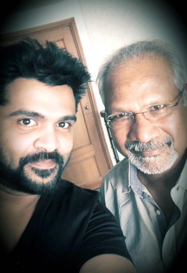 tamilstar's tweet photo. #STR got blessings from Mani sir for his debut in #SakkaPoduPoduRaja as Music Director #3DaysForSPPR #Maniratnam #SPPRFromDec22 https://t.co/DKd4Qe6l0U
