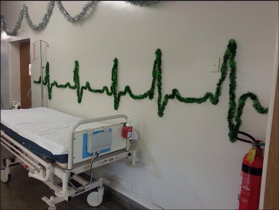 TheJDHGroup's tweet photo. Just sharing this hospital’s idea of decorating for the festive season simply because I think it’s cool. https://t.co/h4g0zIjyW2