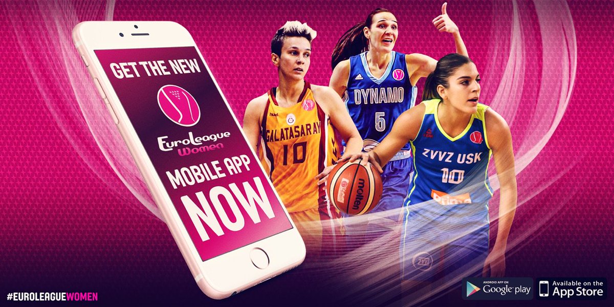 FIBA Media (@fiba_media) on Twitter photo #EuroLeagueWomen launches official 📱app ⚠️
👉🏻 go.fiba.basketball/ELW_APP_PR #EuroLeagueWomen launches official 📱app ⚠️
👉🏻 go.fiba.basketball/ELW_APP_PR