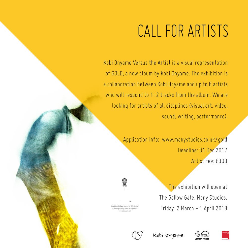 Great opportunity for artists to work with Glasgow-based Ghanaian hip hop musician Kobi Onyame on a new collaborative project buff.ly/2oEQFTQ