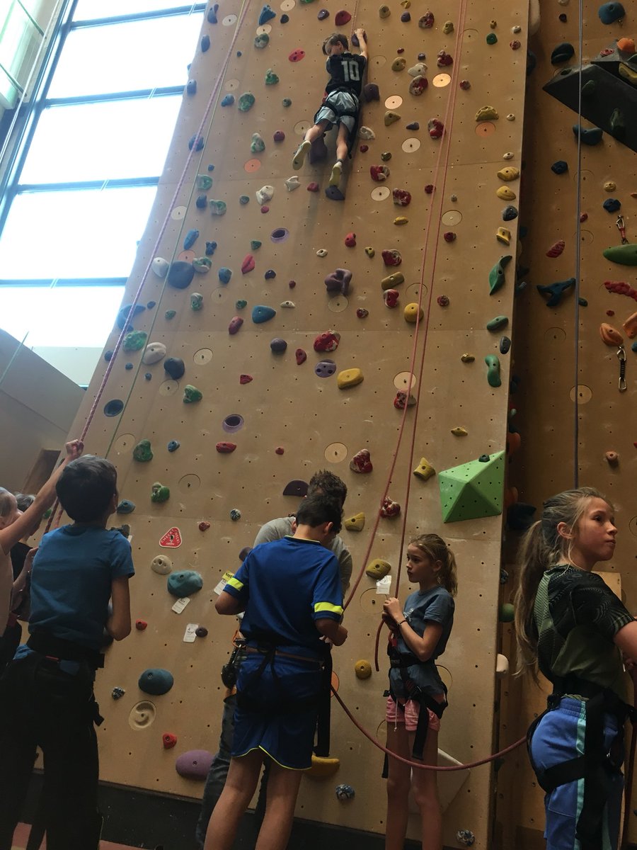 DeBavinck's tweet photo. Groep 8 is op een wel heel tof uitstapje: klimmen bij Rock Steady in Bussum! https://t.co/QZC9UFeQZD
