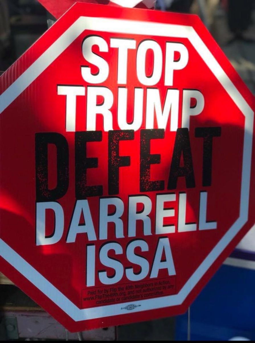 SDIndivisible's tweet image. My #ResistanceResolution: Defeat @DarrellIssa &amp;amp; @Rep_Hunter to #FlipCongress

🌺 2017 
Is nearly done
We marched We cried
Even had some fun 

But 2018 🎉
Is nearly here
We must persist 
Another year 

So share with us
What YOU will do 
To save our country 🇺🇸
From You-Know-Who