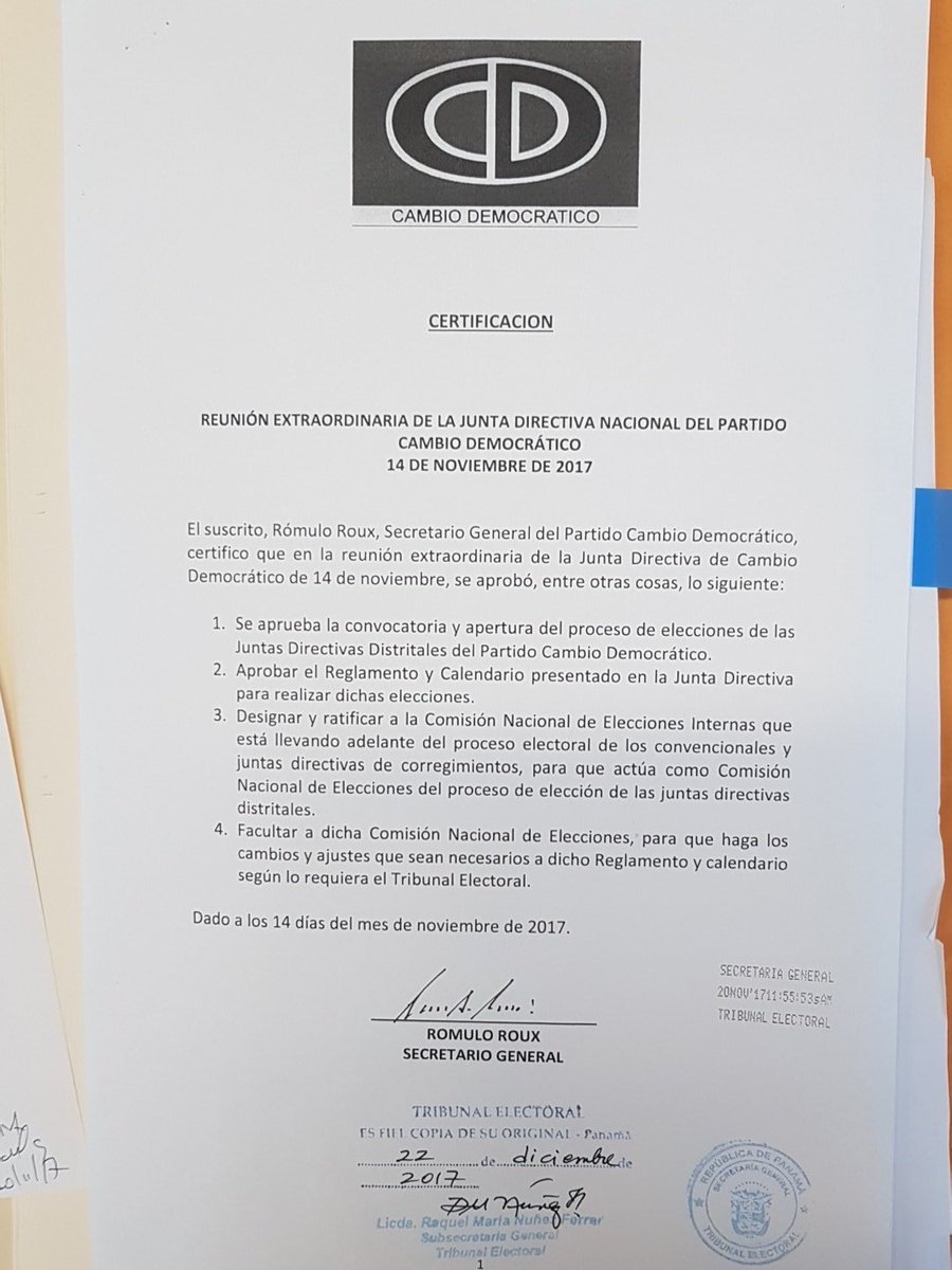almacortes20's tweet photo. Señores miembros de @CaDemocratico @rmartinelli @PanamaAmerica Siempre lleve con responsabilidad las Actas de reuniones de la JDN de @CaDemocratico Y DE TODAS HAY COPIAS EN ARCHIVOS DEL T.E. menos de ésta ACTA? @romuloroux DONDE ESTA EL ACTA APRUEBA CONVOCAR CONV. ORDINARIA? https://t.co/lqktxgfvx2