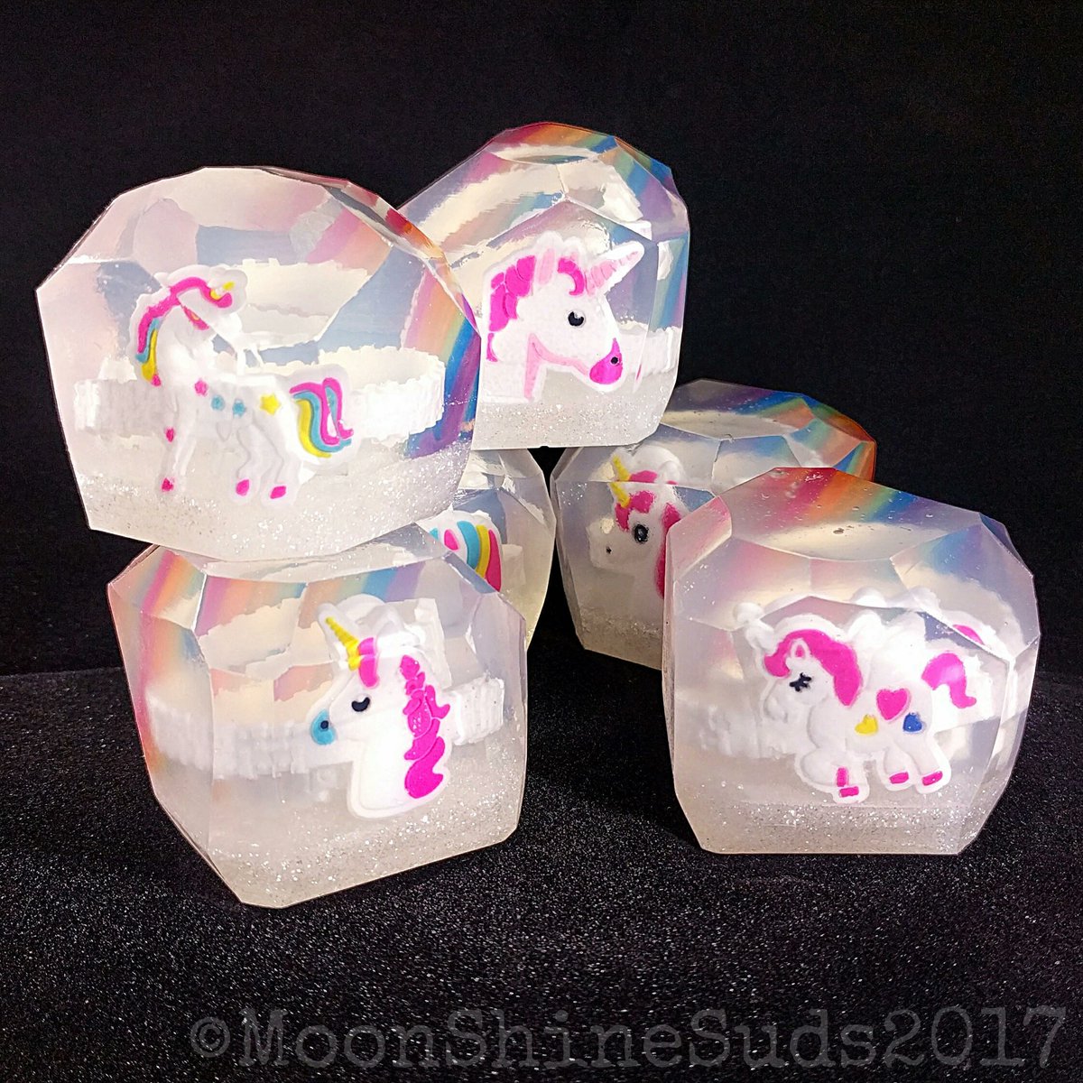 Yay!  I just ❤ all the 🌈🦄❤!
★★★★★ 'My neices Loved these! Thank you!' Ashley B. #etsy #bathandbeauty #soap #white #rainbow #unicorn #bracelet #jewelry #fun #tangerine #moonshinesuds #Nashville #TN #soapartisan #gem #geek  etsy.me/2BCRD4Z