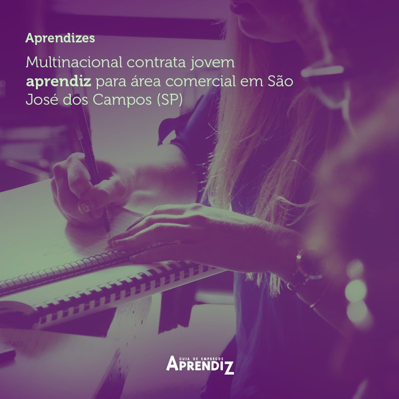 Multinacional contrata jovem aprendiz para área comercial em São José dos Campos (SP) 

buff.ly/2kZozP3