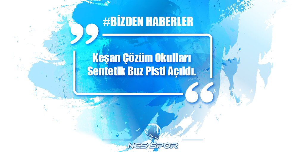 ncsspor's tweet photo. #ncsspor tarafından yapılan, Keşan Çözüm Okulları Sentetik #BuzPisti Açıldı !
https://t.co/0rQrayU8WS #sentetikbuzpisti https://t.co/alTIRSC4uY