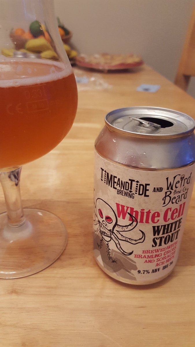 beerlogged's tweet photo. @TimeTideBrewing @WeirdBeard_Brew #whitecell https://t.co/Rt9PClsZWX