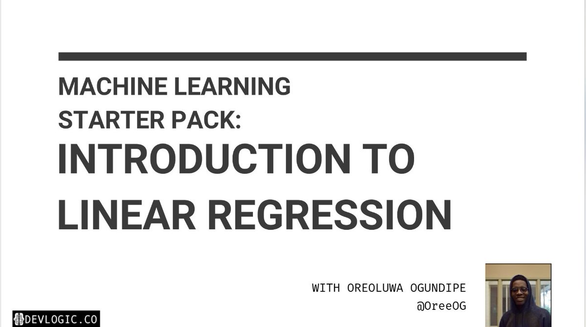 devlogicbot's tweet image. Machine Learning Starter Pack – Linear Regression dlvr.it/Q7gdQk