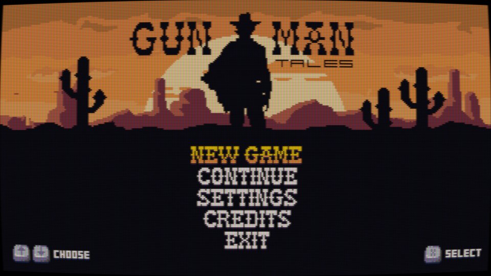 FobTi's tweet image. I just reworked the Main-Menu and Player Select Screen for #GunmanTales 🤠

#wip #games #indiedev #gamedev #pixelart @aseprite #wildwest #retrogaming #8bit
