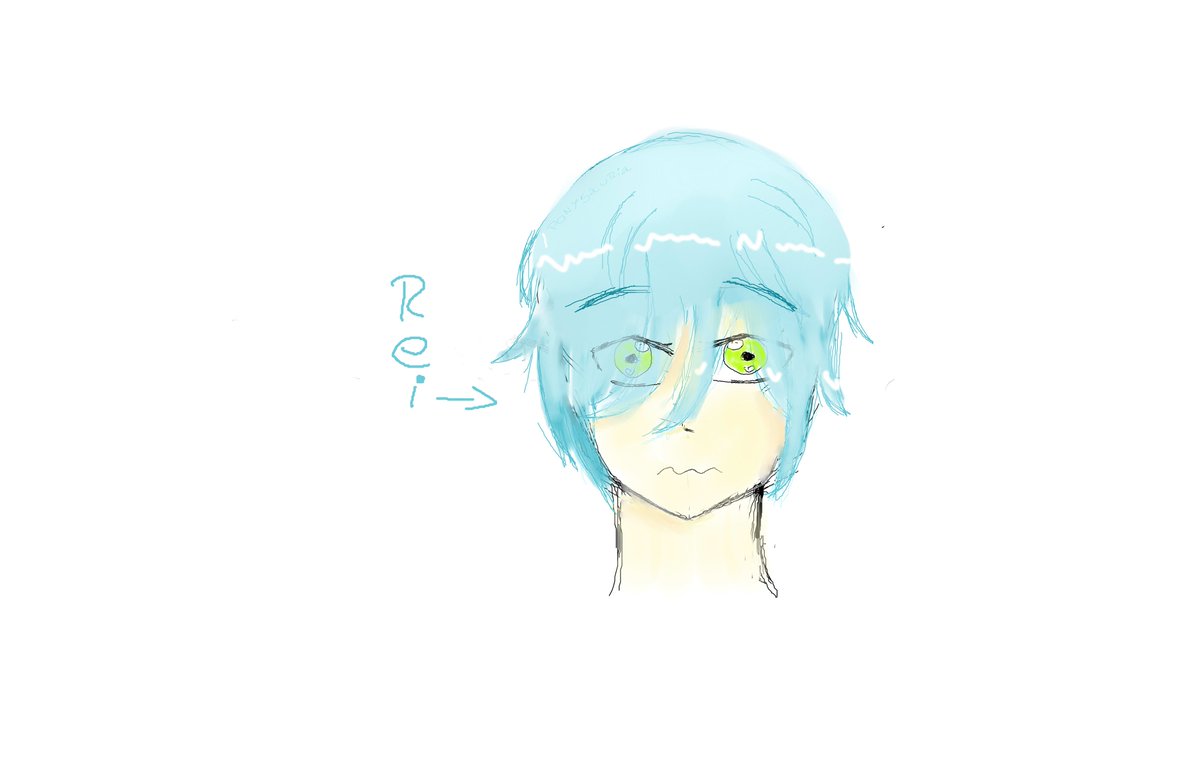Shadowfychile's tweet photo. lo primero que dibuje en mi nueva tableta kjhckajc un rei deforme que ni me acuerdo como era y le hice ojos XD que tampoco me acordaba si eran verdes o amarillos #A_FD @PinkMeluu https://t.co/KRfhKbWfoC