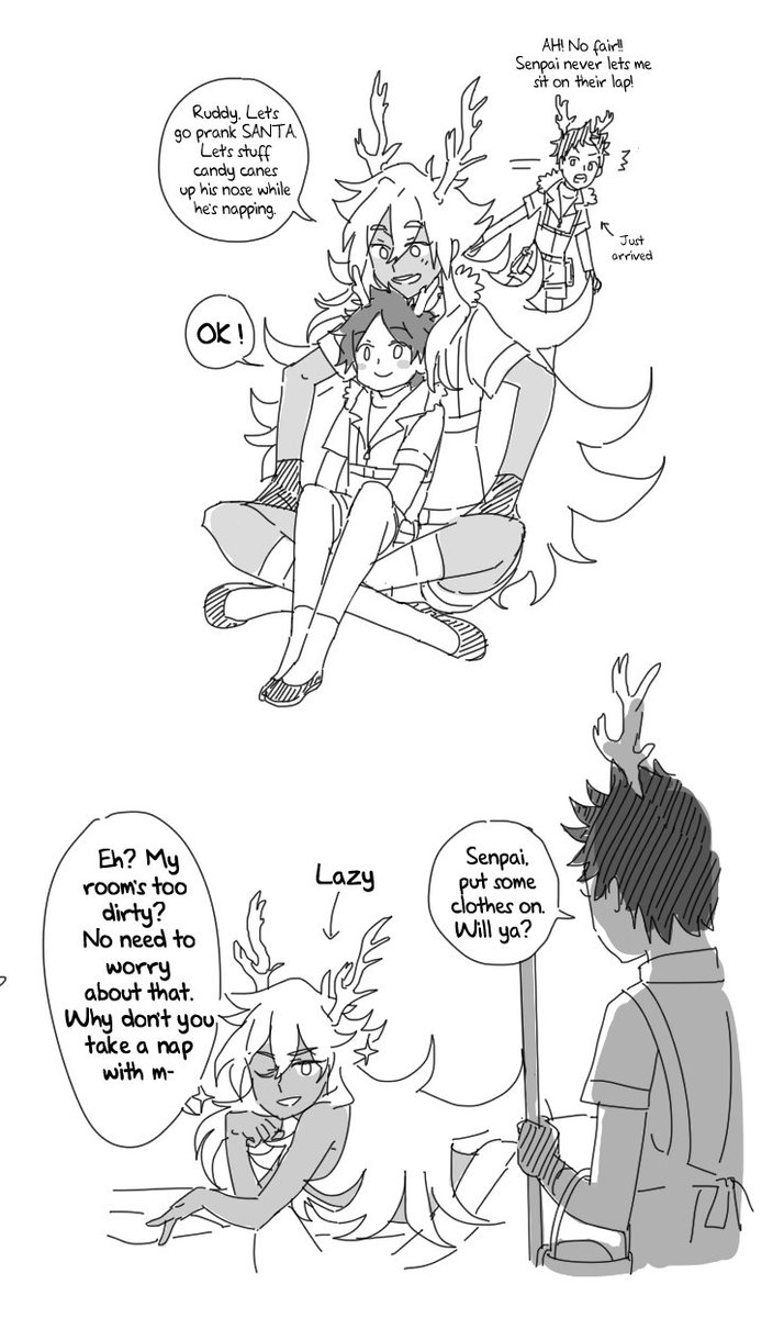 Some doodles of the reindeer warriors and Santa story concept haha
Good Evening! ? 