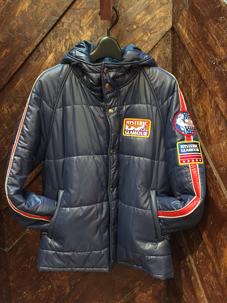 ぐるぐる大帝国入間店 古着 メンズ Tren Twitter Hysteric Glamour ダウンジャケット Size L 16 800 税 腕のデザインが優秀な一着 寒い日も暖かくカッコよく ハイブラ ダウンジャケット キルティング ヒステリックグラマー Hystericglamour おしゃれさんと