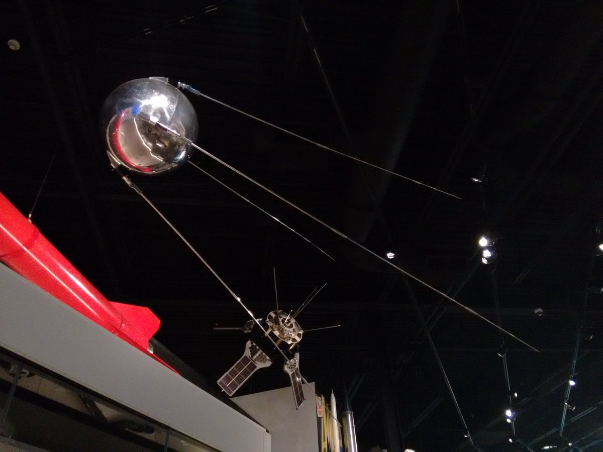 AircraftArchaeo's tweet photo. #Sputnik1 model on display @SciTechMuseum in Ottawa. #SpaceArch, the best way to spend #BoxingDay! https://t.co/8t4I8Sh5Js