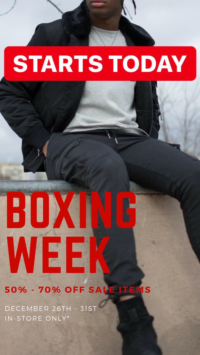 Boxing Week at Uptown Woods starts TODAY! We’re open until 6PM today 🎁😊 #UptownWaterloo #KWAwesome #Waterloo