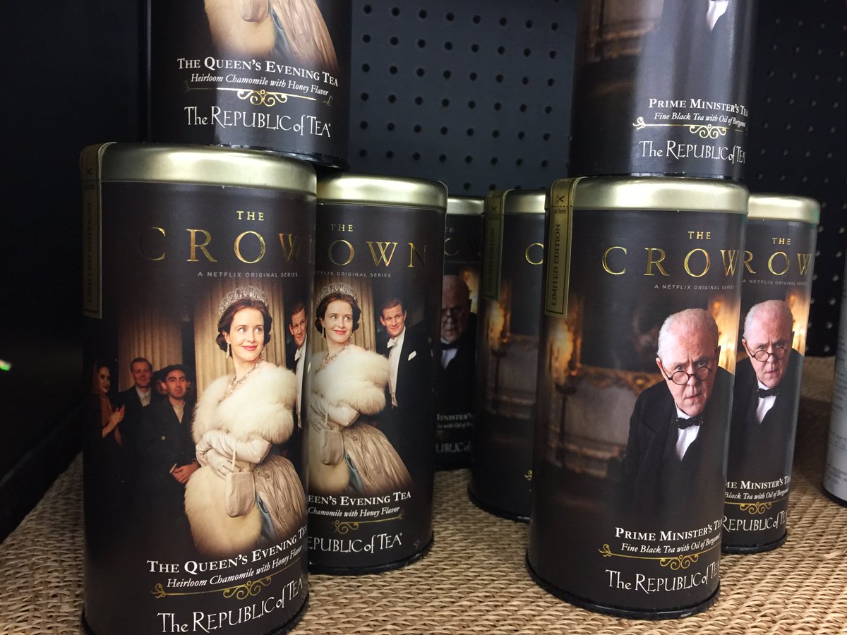 This special edition #packaging and #marketing partnership between <a href="/republicoftea/">The Republic of Tea</a> and <a href="/TheCrownNetflix/">The Crown</a> caught our eye @uptowngroceryco.
...
Are you watching season 2? We haven't started it yet, but highly anticipating a fire, blankets, and a cup of tea for some binge watching☕🔥