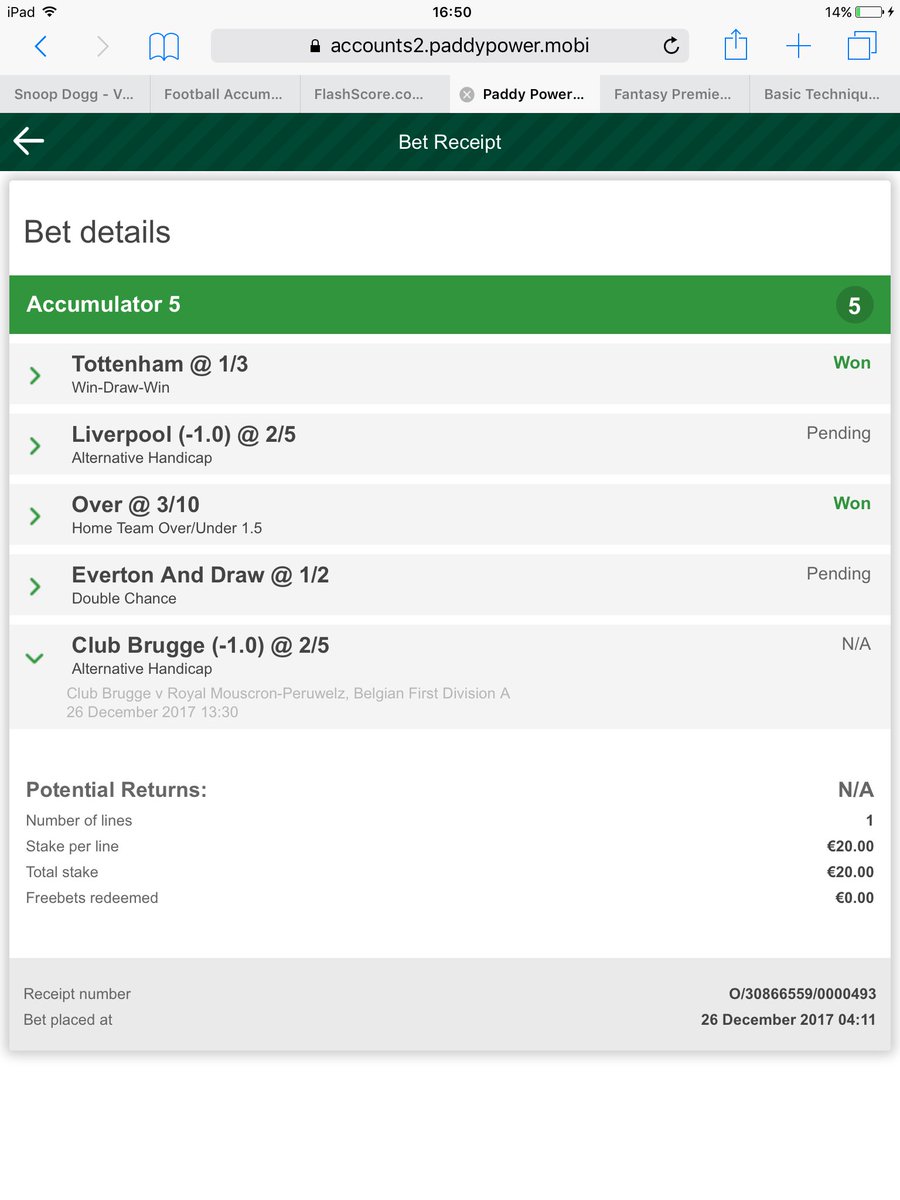 Jesus_Christ99's tweet photo. Hello @paddypower, Brugge won 4-2 I am wondering why this bet says NA beside them? https://t.co/2BpwuOQJlQ