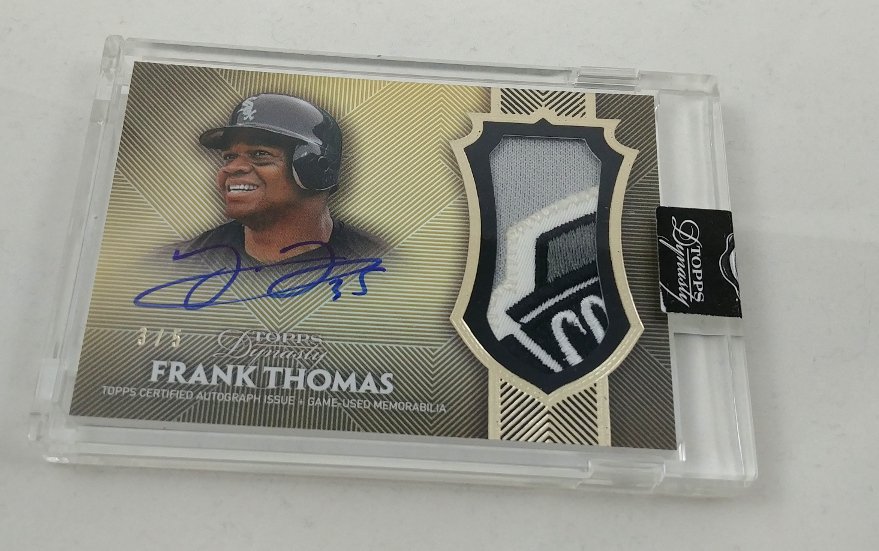The #Topps20DaysofGA is almost over, but we have this fantastic Frank Thomas autographed relic card from 2017 Topps Dynasty to giveaway. RT+ Follow for a chance to win this card. We will pick one random entry.