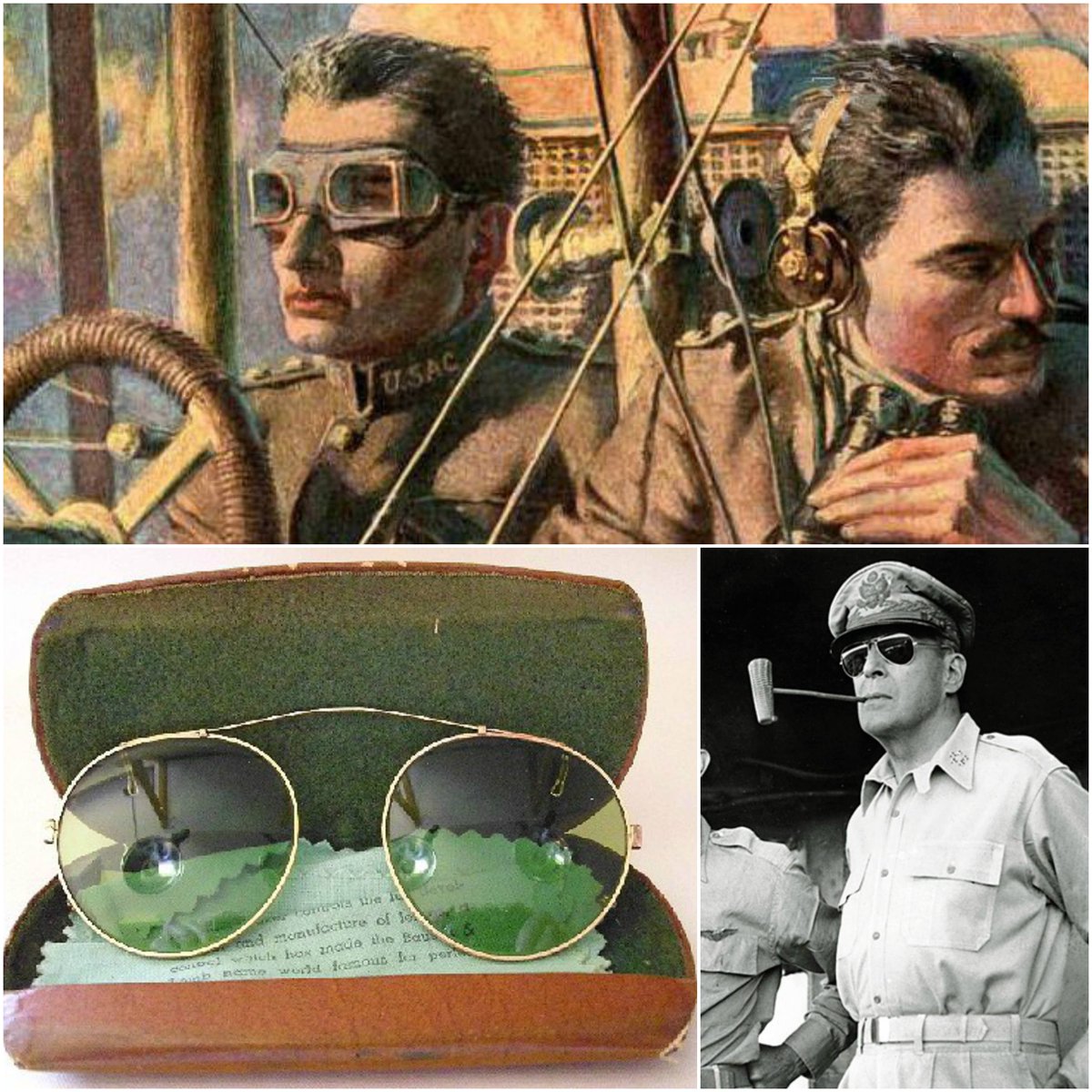 CMH on Twitter: "In 1929, US Army Air Corps Lt Gen John MacCready asked a New York-based medical equipment manufacturer, to create sunglasses to ban sun rays and reduce the