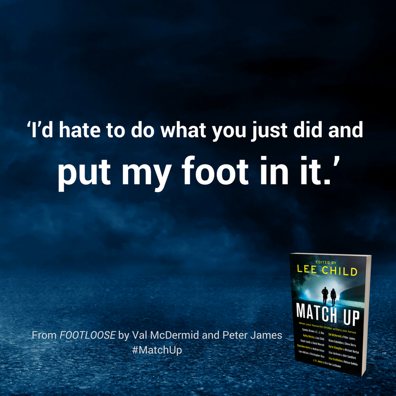 TheCrimeVault's tweet photo. From #Footloose, the story by @valmcdermid and @peterjamesuk in #MatchUp #12DaysofMatchUp https://t.co/XcsHX9YwGn