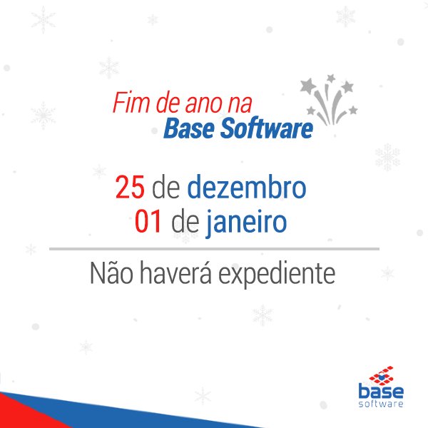 basesoftware's tweet photo. Fique por dentro dos nossos horários de funcionamento neste fim de ano! 😉 https://t.co/xl2YNtZAMq
