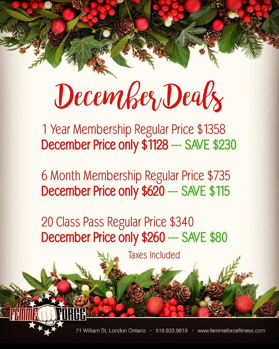 canadian_carrie's tweet photo. Don't miss out on Boxing Day Deals!!! #FemmeForceFitness #Boxing #StephensonEvents https://t.co/06oXGFXv5M