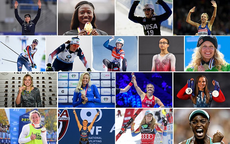 #TeamUSA top 17 women of 2017!