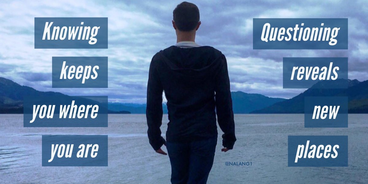 drlangraad's tweet image. Many teachers teach using what they know.The best teachers question what they don’t know &amp;amp; learn alongside their students. #sunchat #education #TuesdayThoughts #TeacherLife #edchat