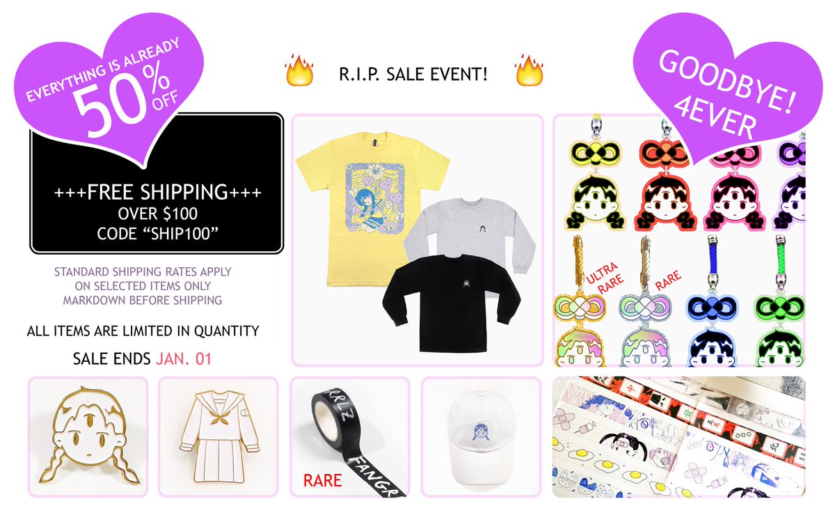 R.I.P. fangrrlz.net

Everything half off
Free shipping over 100

☠️