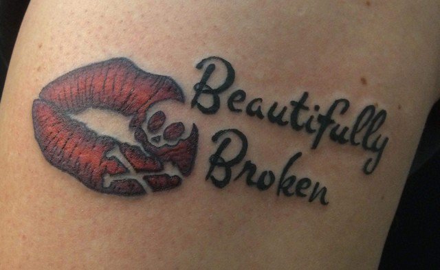 1. "Beautifully Broken Hourglass Tattoo Designs for Women" - wide 3
