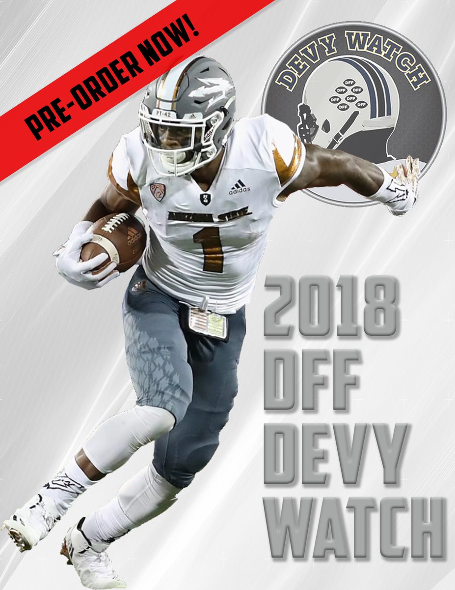 DFF_Dynasty's tweet photo. Got the Post Holiday blues? Wanna get a jump on your competition for 2018? We got you covered! Pre-Order the #DFFDevyWatch Devy/Rookie Bundle today & receive Market Share & Dominator Ratings for FREE! https://t.co/KmE7qChe17 #FantasyFootball #DynastyFootball @DFF_Devy @DevyWatch https://t.co/XqUpRj18Ix