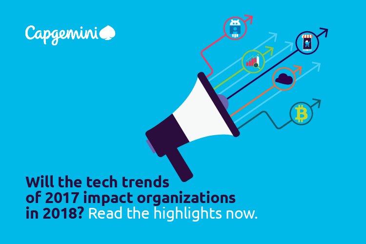 Capgemini's tweet photo. We’ve a made a list of the best tech trends of 2017 and checked it twice. Catch what made the news in 2017. Read the highlights on #BeyondTheBuzz https://t.co/H2WmAQDuWE https://t.co/aieaTcM1wH