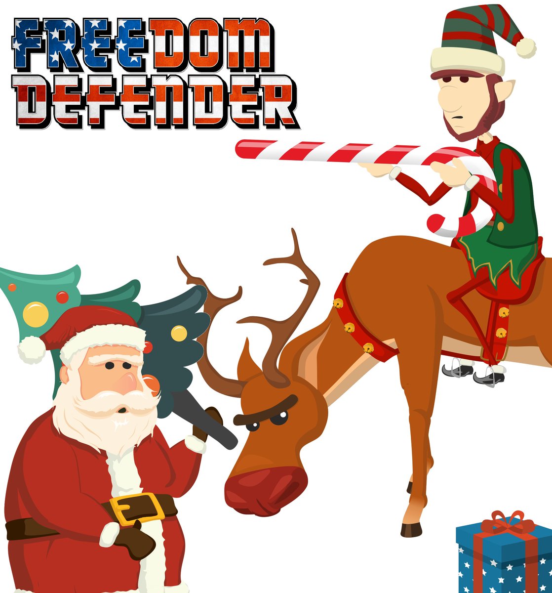 League_of_Sweat's tweet photo. Merry #Freedom #Christmas ! #FreedomDefender has a 75% #discount + two new free skins for units: Fatman Claus and Elfriff. https://t.co/4LMnmco0Jp #SteamSale #gamedev #indiedev #videogame #indiegame #MerryChristmas https://t.co/SvmdKo3dGf