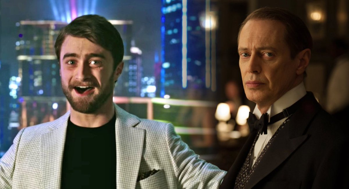 YahooEnt's tweet photo. ICYMI: #DanielRadcliffe previews #MiracleWorkers, his upcoming @TBSNetwork comedy with Steve Buscemi https://t.co/ETvzFrICzP https://t.co/r4GJeGbFA5