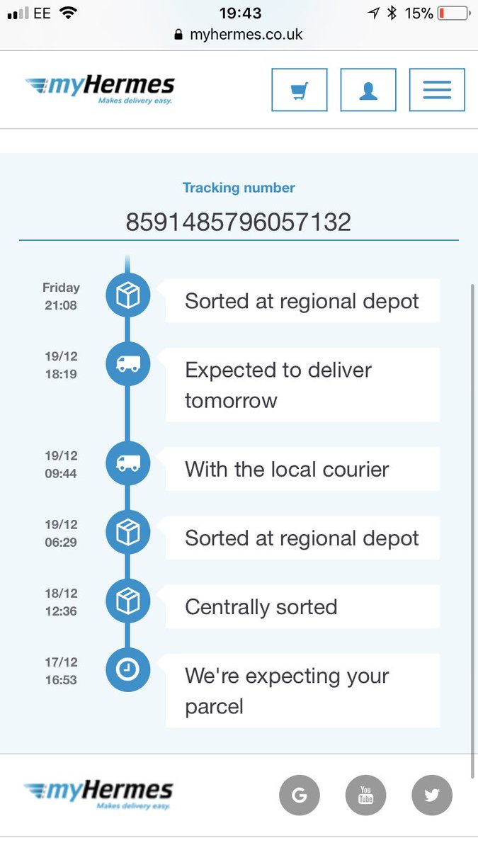 amonrouge81's tweet photo. Still no sign of my delivery.....@myhermes absolutely shocking service!!! Would at least like to know who the new lucky owner is!!!!!????? https://t.co/xQFNK6bJp8