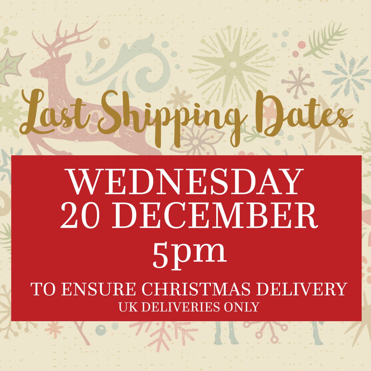 Time to shop!
Last shipping dates for UK Christmas delivery - Wednesday 20 December - 5pm
SHOP NOW: ness.co.uk